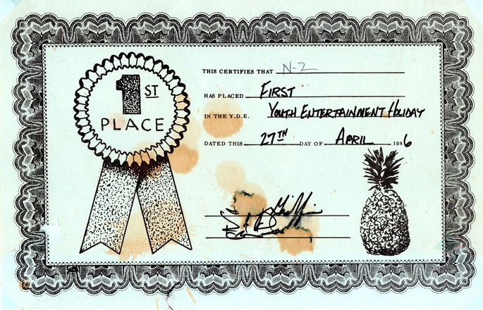 Event Award 1st Place